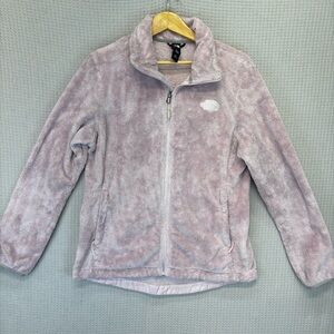 The North Face Osito Fleece Full Zip Womens Jacket Size Med Mauve Purple Pink